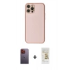 MARSİLYAN™- iPhone 12 Pro Max Kılıf Ahenk Işık - Siyah Mat Seramik Nano Ekran Koruyucu + Neon Fosforlu Kamera Lens - TU