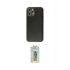 MARSİLYAN™- iPhone 12 Pro Max Kılıf Ahenk Işık - Siyah Polymer Nano Ekran Koruyucu