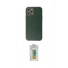 MARSİLYAN™- iPhone 12 Pro Max Kılıf Ahenk Işık - Siyah Polymer Nano Ekran Koruyucu