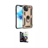 MARSİLYAN™- iPhone 12 Pro Max Kılıf Ahenk Klasik Koleksiyonu - Şeffaf Temperli Cam Ekran Koruyucu