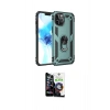 MARSİLYAN™- iPhone 12 Pro Max Kılıf Ahenk Klasik Koleksiyonu - Şeffaf Temperli Cam Ekran Koruyucu
