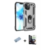 MARSİLYAN™- iPhone 12 Pro Max Kılıf Ahenk Klasik Koleksiyonu - Şeffaf Temperli Cam Ekran Koruyucu + Shine Kamera Lens Koruma Cam - MI