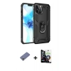 MARSİLYAN™- iPhone 12 Pro Max Kılıf Ahenk Klasik Koleksiyonu - Şeffaf Temperli Cam Ekran Koruyucu + Metal Kamera Lens Koruma Cam - GD