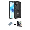 MARSİLYAN™- iPhone 12 Pro Max Kılıf Ahenk Klasik Koleksiyonu - Şeffaf Temperli Cam Ekran Koruyucu + Shine Kamera Lens Koruma Cam - GI