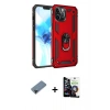 MARSİLYAN™- iPhone 12 Pro Max Kılıf Ahenk Klasik Koleksiyonu - Şeffaf Temperli Cam Ekran Koruyucu + Shine Kamera Lens Koruma Cam - SH