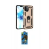MARSİLYAN™- iPhone 12 Pro Max Kılıf Ahenk Klasik Koleksiyonu - Siyah 18D Cam Ekran Koruyucu