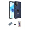 MARSİLYAN™- iPhone 12 Pro Max Kılıf Ahenk Klasik Koleksiyonu - Siyah Joko 5D Cam + Shine Kamera Lens Koruma Cam - SH