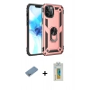 MARSİLYAN™- iPhone 12 Pro Max Kılıf Ahenk Klasik Koleksiyonu - Siyah Polymer Nano Ekran Koruyucu + Shine Kamera Lens Koruma Cam - GS