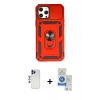 MARSİLYAN™- iPhone 12 Pro Max Kılıf Ahenk Klasik - Şeffaf Royal Nano Ekran Koruyucu + Shine Kamera Lens - LT