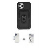MARSİLYAN™- iPhone 12 Pro Max Kılıf Ahenk Klasik - Şeffaf Uv Polymer Nano Ekran Koruyucu + Shine Kamera Lens - LT
