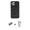 MARSİLYAN™- iPhone 12 Pro Max Kılıf Ahenk Klasik - Şeffaf Uv Polymer Nano Ekran Koruyucu + Shine Kamera Lens Koruma Cam - GD