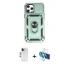 MARSİLYAN™- iPhone 12 Pro Max Kılıf Ahenk Klasik - Siyah 3D Antistatik Seramik Nano Ekran Koruyucu + Shine Kamera Lens - LT