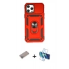 MARSİLYAN™- iPhone 12 Pro Max Kılıf Ahenk Klasik - Siyah 3D Antistatik Seramik Nano Ekran Koruyucu + Shine Kamera Lens Koruma Cam - SABE
