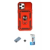 MARSİLYAN™- iPhone 12 Pro Max Kılıf Ahenk Klasik - Siyah 5D Eko Cam Ekran Koruyucu + Shine Kamera Lens Koruma Cam - GI