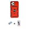 MARSİLYAN™- iPhone 12 Pro Max Kılıf Ahenk Klasik - Siyah Joko 5D Cam + Shine Kamera Lens Koruma Cam - MI