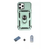 MARSİLYAN™- iPhone 12 Pro Max Kılıf Ahenk Klasik - Siyah Joko Magic 5D Cam + Shine Kamera Lens Koruma Cam - GD