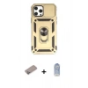 MARSİLYAN™- iPhone 12 Pro Max Kılıf Ahenk Klasik - Siyah Joko Magic 5D Cam + Shine Kamera Lens Koruma Cam - SABE
