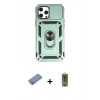 MARSİLYAN™- iPhone 12 Pro Max Kılıf Ahenk Klasik - Siyah Joko Magic 5D Hayalet Cam + Shine Kamera Lens Koruma Cam - GS
