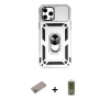 MARSİLYAN™- iPhone 12 Pro Max Kılıf Ahenk Klasik - Siyah Joko Magic 5D Hayalet Cam + Shine Kamera Lens Koruma Cam - SABE