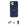 MARSİLYAN™- iPhone 12 Pro Max Kılıf Ahenk Klasik - Siyah Joko Magic 5D Hayalet Cam + Shine Kamera Lens Koruma Cam - SABE