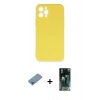 MARSİLYAN™- iPhone 12 Pro Max Kılıf Ahenk Serisi - Şeffaf 360 Full Body Arka Koruyucu + Shine Kamera Lens Koruma Cam - GI