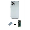 MARSİLYAN™- iPhone 12 Pro Max Kılıf Ahenk Serisi - Şeffaf 360 Full Body Arka Koruyucu + Shine Kamera Lens Koruma Cam - GI