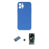 MARSİLYAN™- iPhone 12 Pro Max Kılıf Ahenk Serisi - Şeffaf 360 Full Body Arka Koruyucu + Shine Kamera Lens Koruma Cam - GD