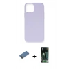 MARSİLYAN™- iPhone 12 Pro Max Kılıf Ahenk Serisi - Şeffaf 360 Full Body Arka Koruyucu + Shine Kamera Lens Koruma Cam - GD