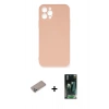 MARSİLYAN™- iPhone 12 Pro Max Kılıf Ahenk Serisi - Şeffaf 360 Full Body Arka Koruyucu + Shine Kamera Lens Koruma Cam - SABE