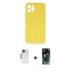 MARSİLYAN™- iPhone 12 Pro Max Kılıf Ahenk Serisi - Şeffaf 360 Full Body Arka Koruyucu + Shine Kamera Lens - GD