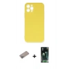MARSİLYAN™- iPhone 12 Pro Max Kılıf Ahenk Serisi - Şeffaf 360 Full Body Arka Koruyucu + Shine Kamera Lens Koruma Cam - SABE