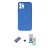 MARSİLYAN™- iPhone 12 Pro Max Kılıf Ahenk Serisi - Şeffaf Royal Nano Ekran Koruyucu + Metal Kamera Lens Koruma Cam - GD