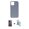MARSİLYAN™- iPhone 12 Pro Max Kılıf Ahenk Serisi - Şeffaf Royal Nano Ekran Koruyucu + Neon Fosforlu Kamera Lens - TU