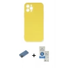 MARSİLYAN™- iPhone 12 Pro Max Kılıf Ahenk Serisi - Şeffaf Royal Nano Ekran Koruyucu + Shine Kamera Lens Koruma Cam - GD