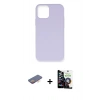 MARSİLYAN™- iPhone 12 Pro Max Kılıf Ahenk Serisi - Şeffaf Temperli Cam Ekran Koruyucu + Renkli Kamera Lens Koruma Cam - TU