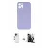 MARSİLYAN™- iPhone 12 Pro Max Kılıf Ahenk Serisi - Şeffaf Temperli Cam Ekran Koruyucu + Shine Kamera Lens - GD