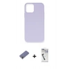 MARSİLYAN™- iPhone 12 Pro Max Kılıf Ahenk Serisi - Şeffaf Uv Polymer Nano Ekran Koruyucu + Metal Kamera Lens Koruma Cam - GD