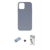 MARSİLYAN™- iPhone 12 Pro Max Kılıf Ahenk Serisi - Şeffaf Uv Polymer Nano Ekran Koruyucu + Shine Kamera Lens Koruma Cam - MI