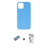 MARSİLYAN™- iPhone 12 Pro Max Kılıf Ahenk Serisi - Şeffaf Uv Polymer Nano Ekran Koruyucu + Shine Kamera Lens Koruma Cam - PE