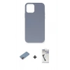 MARSİLYAN™- iPhone 12 Pro Max Kılıf Ahenk Serisi - Şeffaf Uv Polymer Nano Ekran Koruyucu + Shine Kamera Lens Koruma Cam - PE