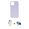 MARSİLYAN™- iPhone 12 Pro Max Kılıf Ahenk Serisi - Siyah 3D Antistatik Seramik Nano Ekran Koruyucu + Shine Kamera Lens - GD