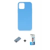 MARSİLYAN™- iPhone 12 Pro Max Kılıf Ahenk Serisi - Siyah 5D Eko Cam Ekran Koruyucu + Shine Kamera Lens Koruma Cam - GI