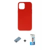 MARSİLYAN™- iPhone 12 Pro Max Kılıf Ahenk Serisi - Siyah 5D Eko Cam Ekran Koruyucu + Shine Kamera Lens Koruma Cam - GI