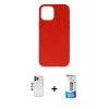 MARSİLYAN™- iPhone 12 Pro Max Kılıf Ahenk Serisi - Siyah 5D Eko Cam Ekran Koruyucu + Shine Kamera Lens - LT