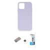 MARSİLYAN™- iPhone 12 Pro Max Kılıf Ahenk Serisi - Siyah 5D Eko Cam Ekran Koruyucu + Shine Kamera Lens Koruma Cam - SABE