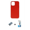 MARSİLYAN™- iPhone 12 Pro Max Kılıf Ahenk Serisi - Siyah 5D Eko Cam Ekran Koruyucu + Shine Kamera Lens Koruma Cam - SH