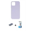 MARSİLYAN™- iPhone 12 Pro Max Kılıf Ahenk Serisi - Siyah 5D Eko Cam Ekran Koruyucu + Renkli Kamera Lens Koruma Cam - YL