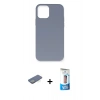 MARSİLYAN™- iPhone 12 Pro Max Kılıf Ahenk Serisi - Siyah 5D Eko Cam Ekran Koruyucu + Renkli Kamera Lens Koruma Cam - YL