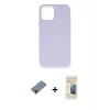 MARSİLYAN™- iPhone 12 Pro Max Kılıf Ahenk Serisi - Siyah 6D Mat Seramik Hayalet Nano Ekran Koruyucu + Metal Kamera Lens Koruma Cam - SH