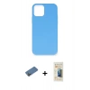 MARSİLYAN™- iPhone 12 Pro Max Kılıf Ahenk Serisi - Siyah 6D Mat Seramik Hayalet Nano Ekran Koruyucu + Shine Kamera Lens Koruma Cam - GD